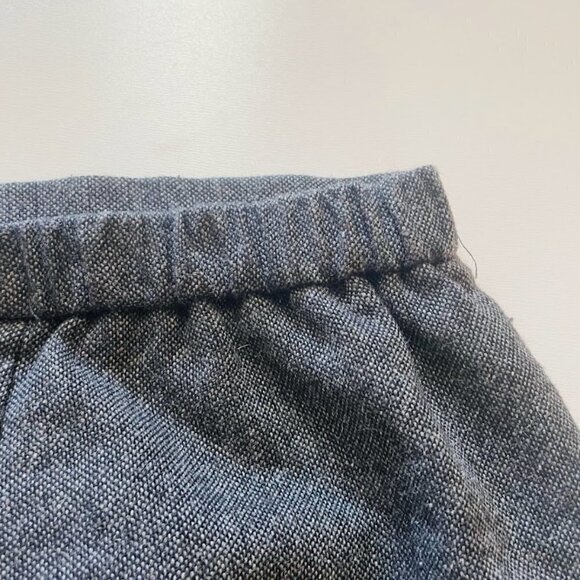 Vintage Skirt Wool Blend Stripe Texture South Western Frinds Grey Plus Red Fall - Picture 5 of 8